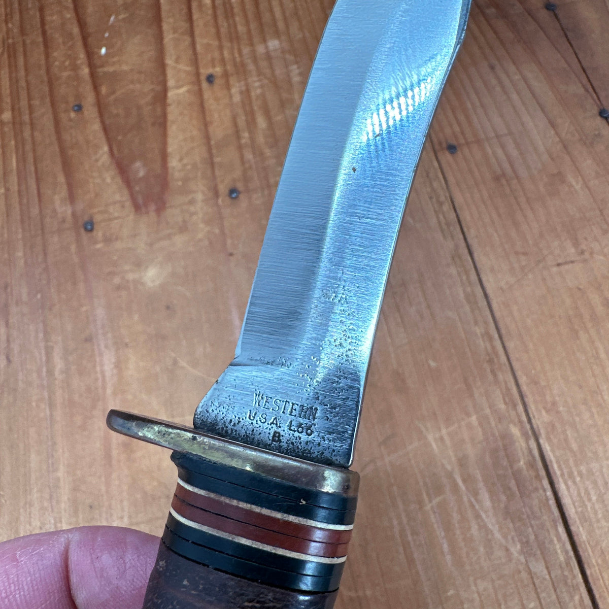 Western USA 4.5” Fixed Blade Knife Boulder Colo. L66 1978