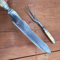 Meriden Cutlery Co Carving Set "The Centennial" 1876 Centennial