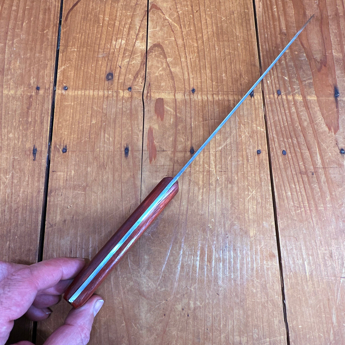 New Old Stock A Wright 8" Bullnose Carbon Steel Rosewood Sheffield