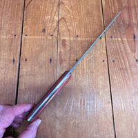 New Old Stock A Wright 8" Bullnose Carbon Steel Rosewood Sheffield