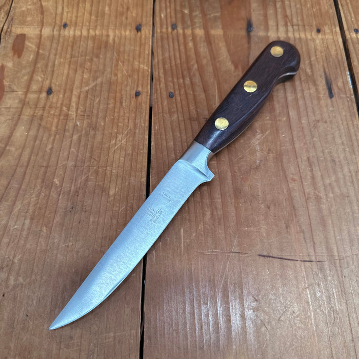 New Old Stock A Wright 5" Stiff Boning Knife Forged Stainless Steel Rosewood Sheffield