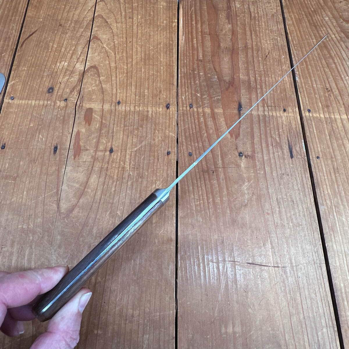 New Old Stock A Wright 8" Spatula Forged Carbon Steel Rosewood Sheffield