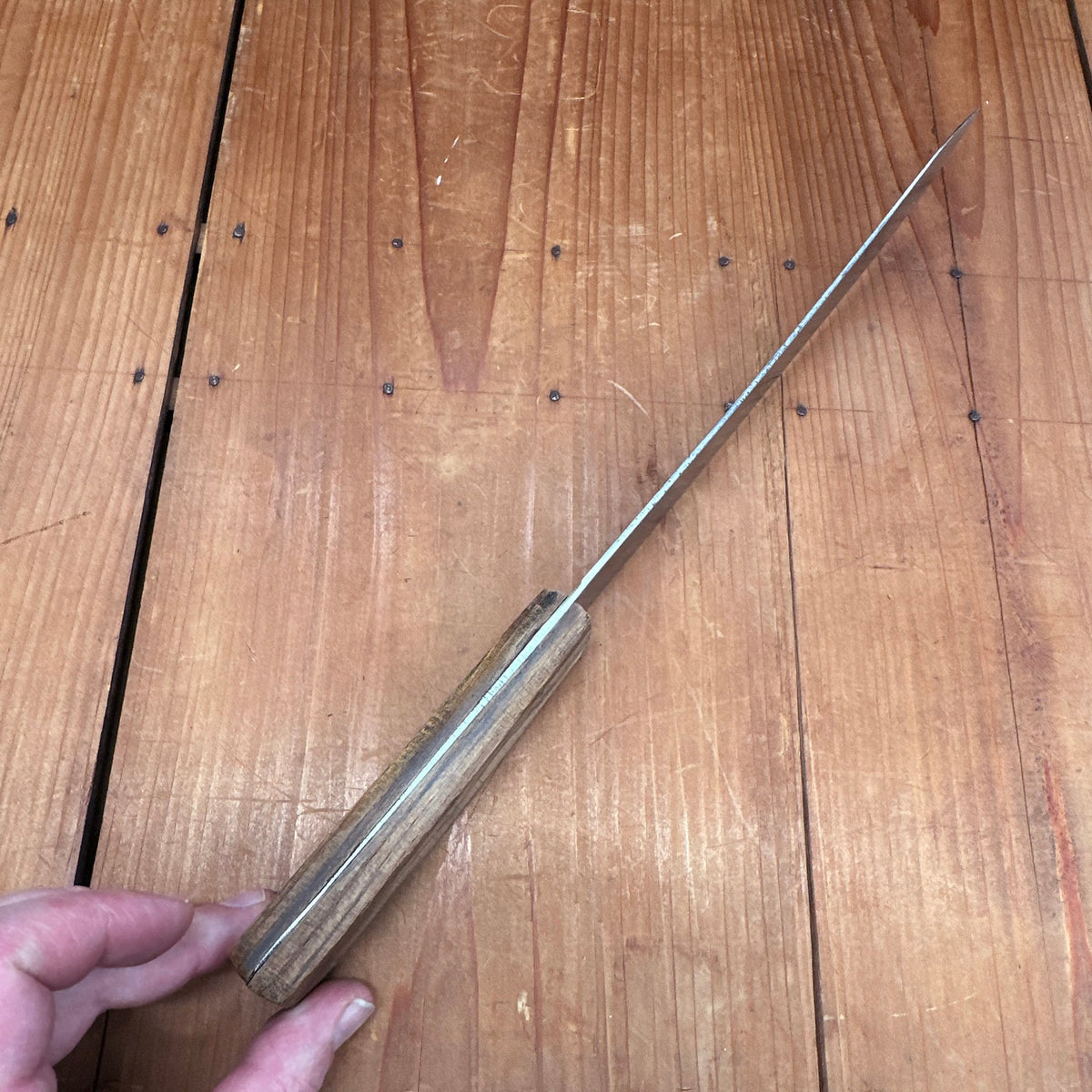 A J Jordan 9" Bullnose Butcher Hand Forged Double Shear Steel 1871-1926 *Rehandled*