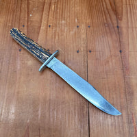Landers Frary & Clark Aetna Works 6" Bowie Knife Stag ~1900+?