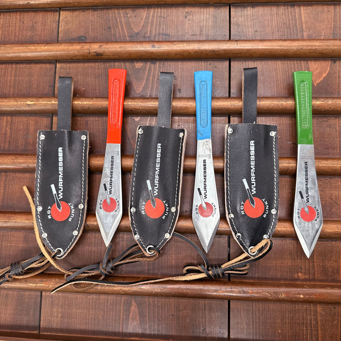 New Old Stock Anton Wingen Throwing Knife Rot Punkt Wurfmesser Solingen