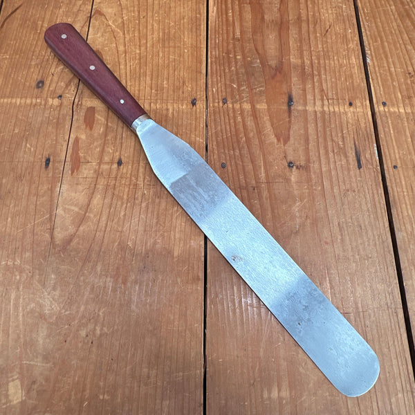 New Old Stock A Wright 10" Spatula Forged Carbon Steel Rosewood Sheffield