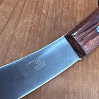 New Old Stock A Wright 7" Large Skinning Knife Carbon Rosewood Steel Pins Sheffield, England