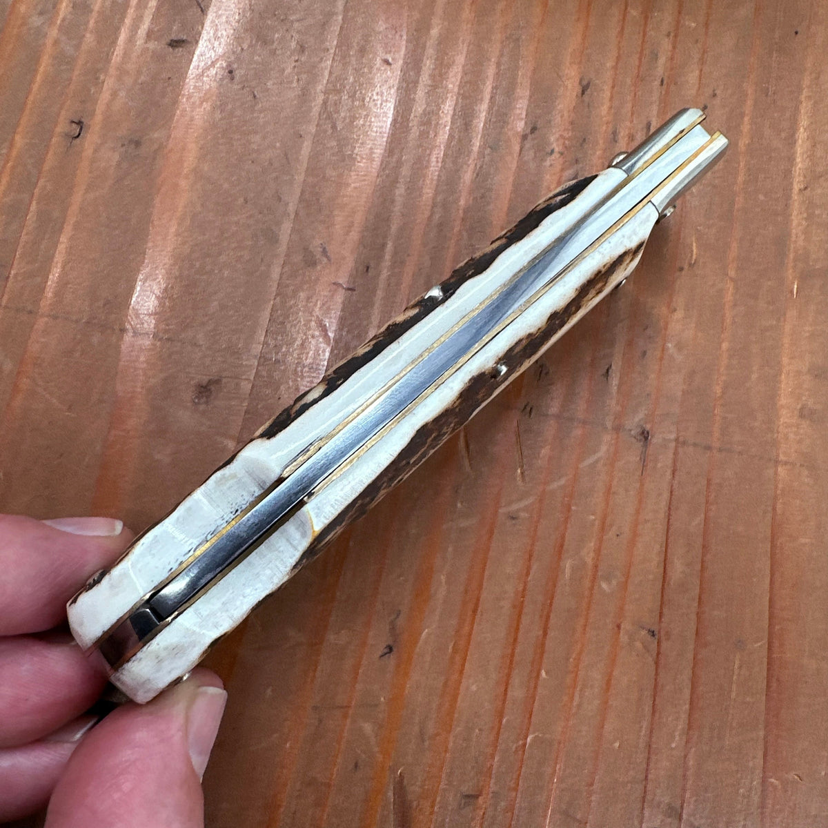 Puma 12cm 4 5/8" Drop Point Lockback Knife Solingen Germany