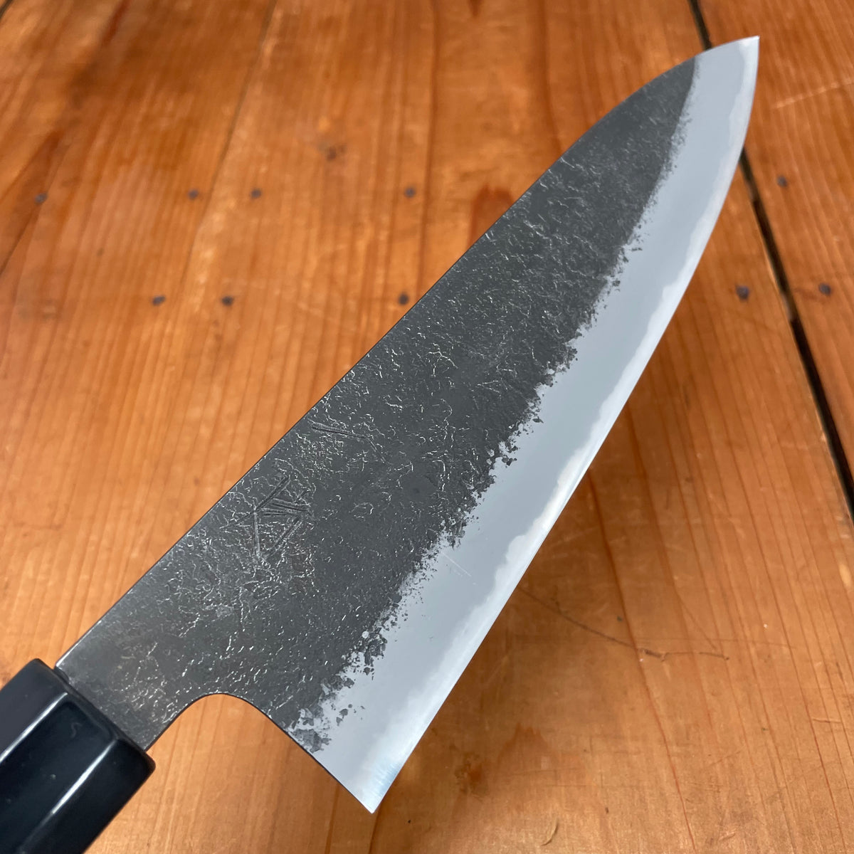 Hitohira Hinode 210mm Gyuto Shirogami 2 Kurouchi Yakusugi Cedar Handle