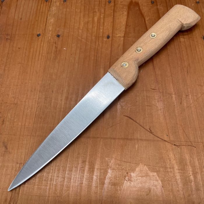 New Old Stock 5.5" Flexible Saigner Fillet Carbon Steel Rosette Beech