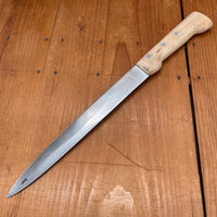 New Old Stock H. Balle A Paris 8.75" Flexible Fillet Carbon Steel Beech Rosette