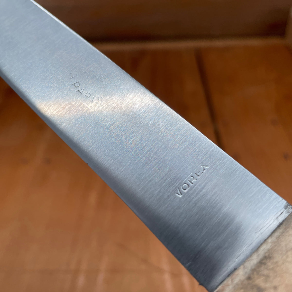 New Old Stock H. Balle A Paris 8.75" Flexible Fillet Carbon Steel Beech Rosette