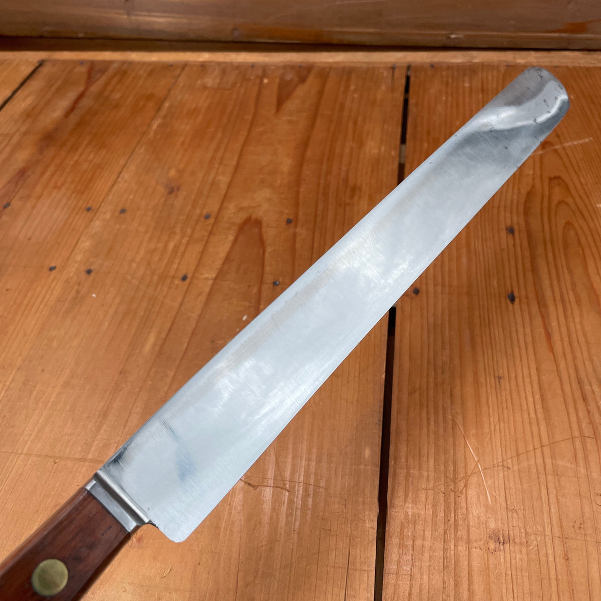 Stanley Rogers New Old Stock 12" Round Nose Slicer Double Shear Steel Carbon France ~1930s-60s 1/2 Bolster