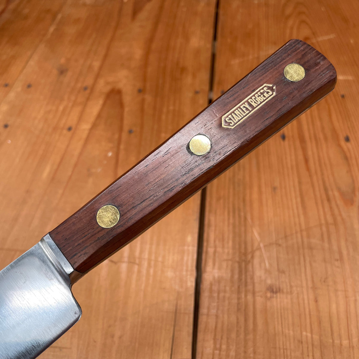 Stanley Rogers New Old Stock 12" Round Nose Slicer Double Shear Steel Carbon France ~1930s-60s 1/2 Bolster