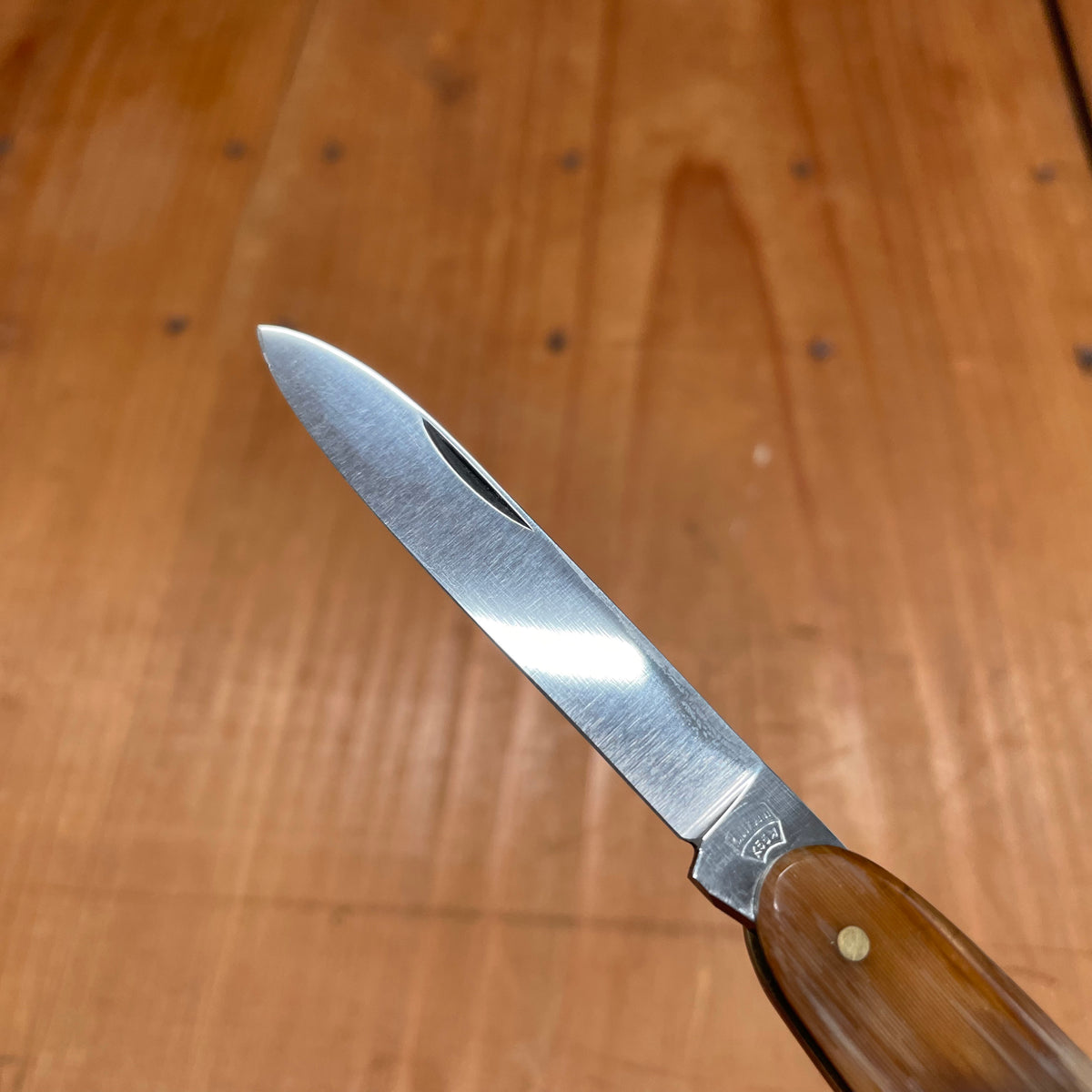 Kaufmann K55K New Vintage 3.25" 2 Blade Pen Knife Stainless Butterscotch Solingen
