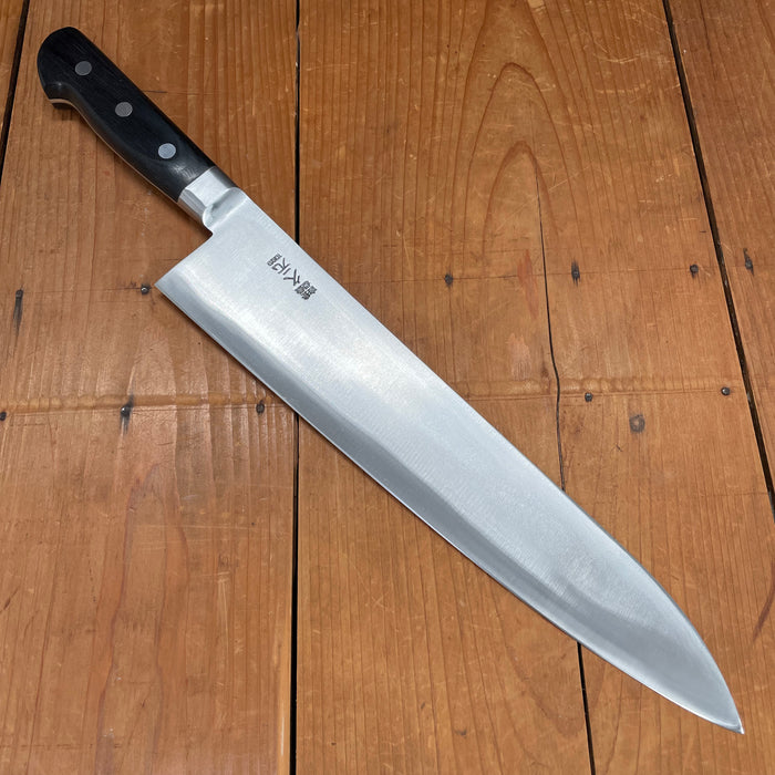 Morihei Hisamoto Hagane 300mm Gyuto Carbon Steel Pakka Handle