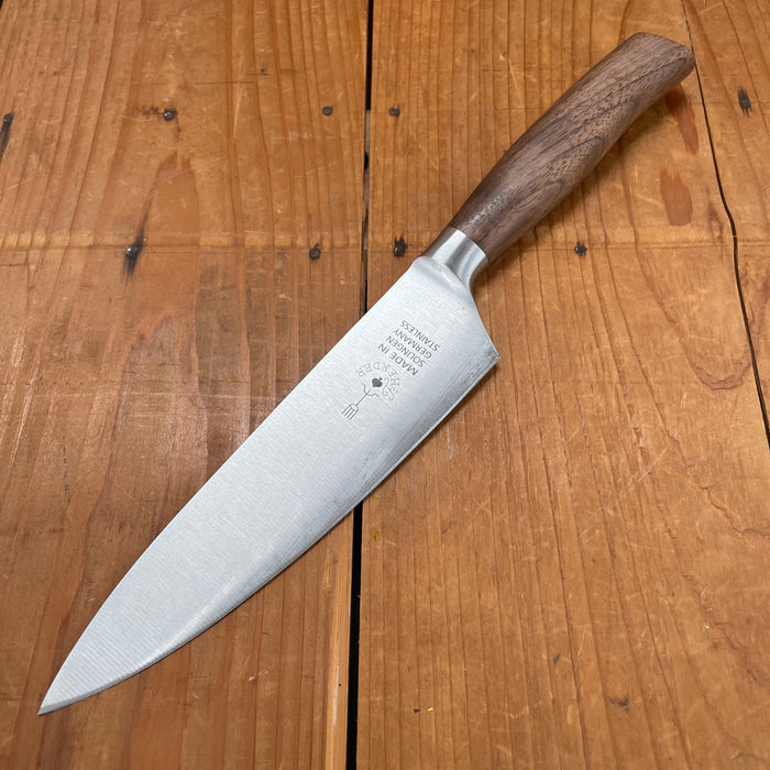 Friedr Herder Madera 6" Chef Forged Stainless Walnut 1/2 Bolster