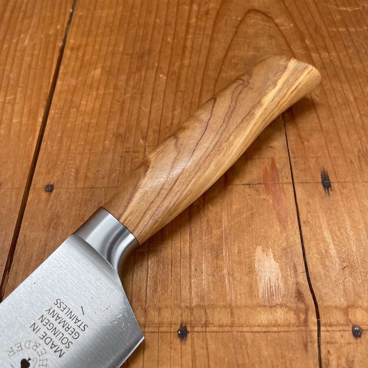 Friedr Herder 8" Chef Forged Stainless Olive 1/2 Bolster