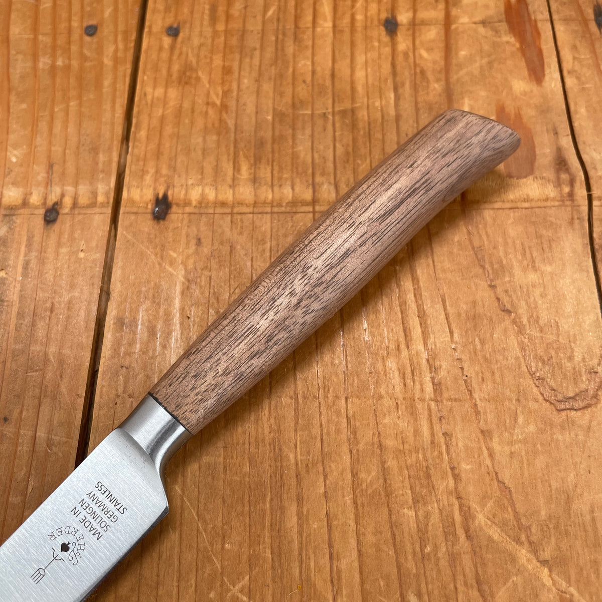 Friedr Herder Madera 3.15" Paring Forged Stainless Walnut 1/2 Bolster