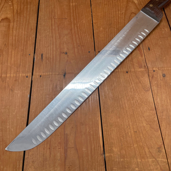 New Old Stock XXL 17.75" Boucher Stainless Steel Palissander Thiers, France