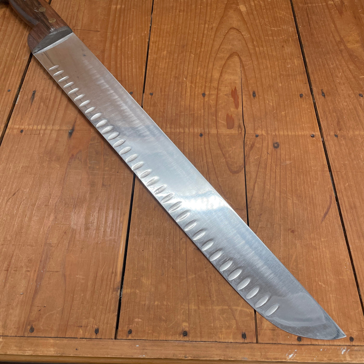 New Old Stock XXL 17.75" Boucher Stainless Steel Palissander Thiers, France