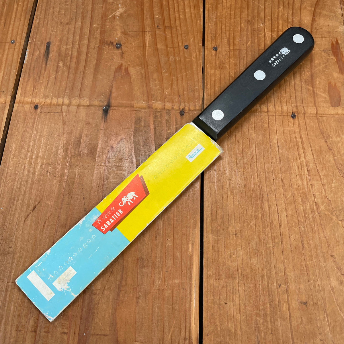 New Old Stock Sabatier 4 Star 5.5" Boning Knife Carbon Steel 1970's