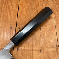 Hatsukokoro Nakagawa 180mm Deba Ginsanko Stainless Ebony Black Buffalo Horn - LEFTY