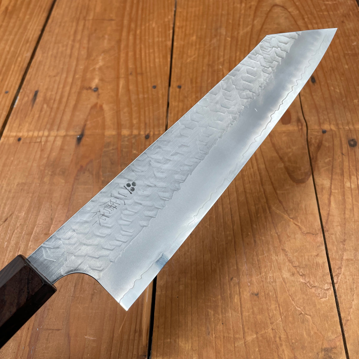 Nigara Hamono 240mm Kiritsuke Gyuto SG2 Migaki Tsuchime Mono Ebony