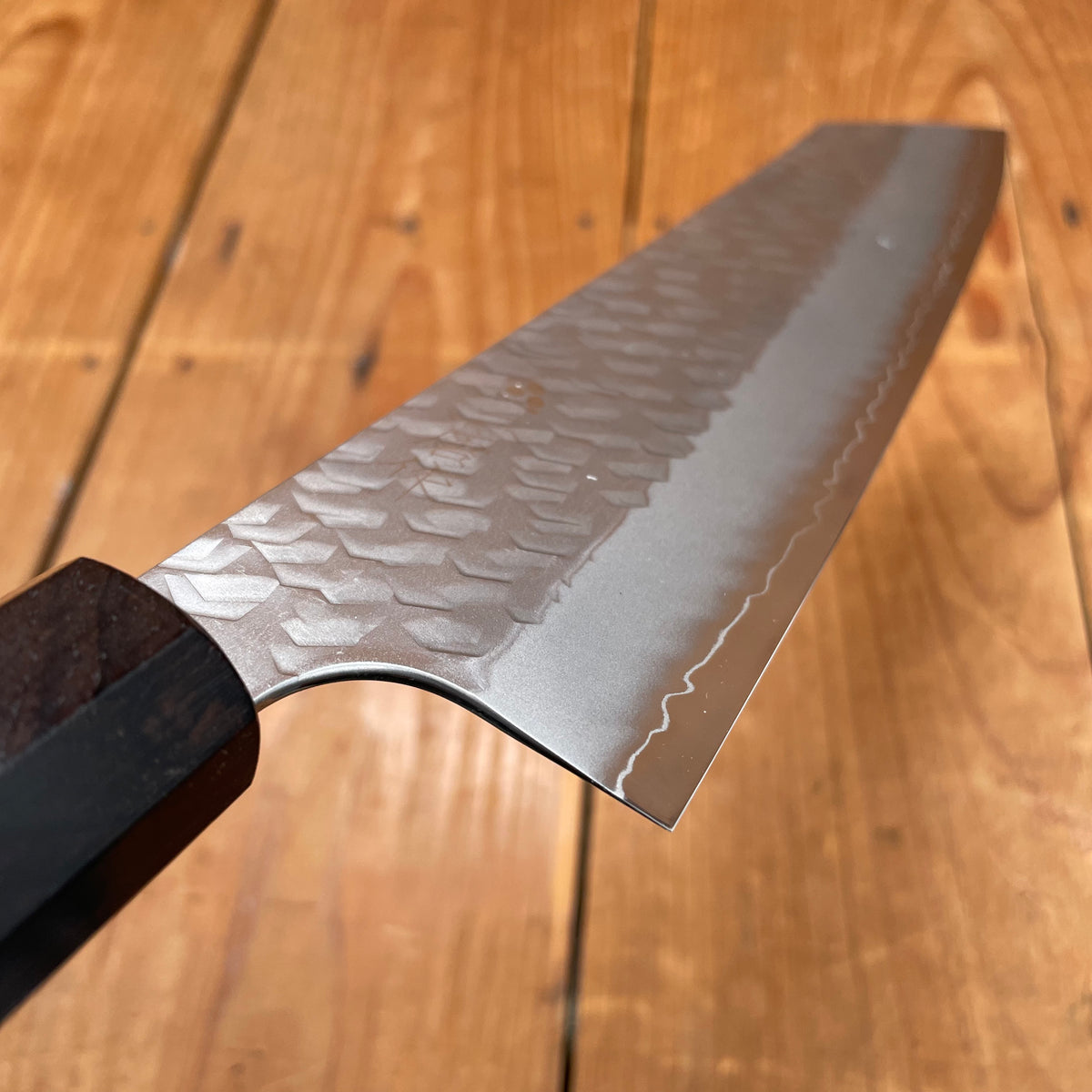 Nigara Hamono 240mm Kiritsuke Gyuto SG2 Migaki Tsuchime Mono Ebony