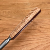 Vintage 14” Fork Hand Forged Carbon Steel Custom Curly Maple & G10 Handle USA 50s-70s