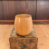 Keyaki Wood Handmade Japanese Cup