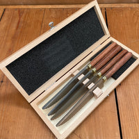 Au Nain Set of 4 Table Knives in Palissander with Box