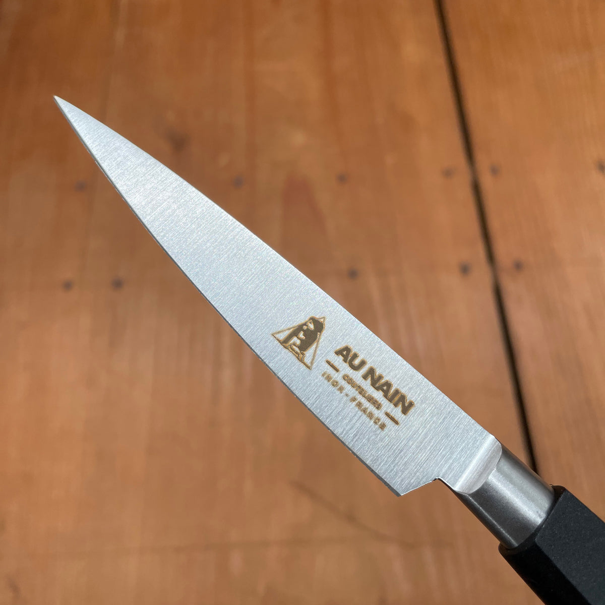 Au Nain 3.5" Paring Stainless Steel and Black Molded Handle
