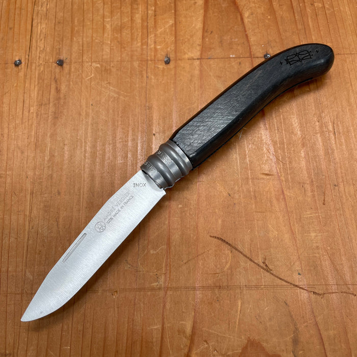 André Verdier L'Alpage 8.5cm Stainless Steel Folding Knife Ebony Handle