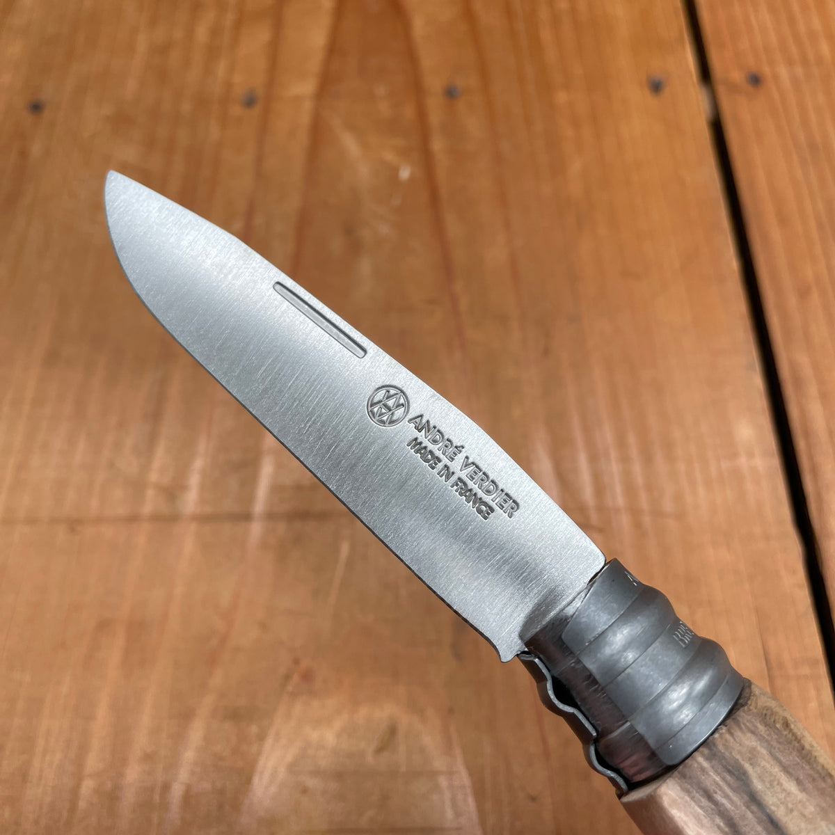 André Verdier L'Alpage 8.5cm Stainless Steel Folding Knife Walnut Handle