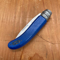 André Verdier L'Alpage 7.5cm Stainless Steel Folding Knife Varnished Blue Beech Handle