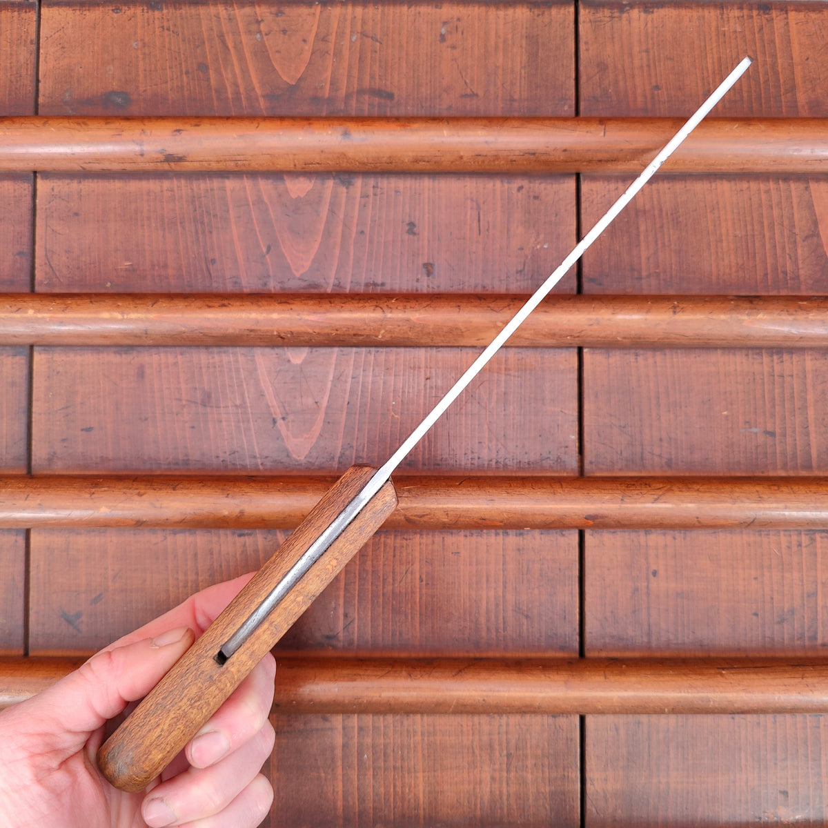 Bourgade 7" Cleaver Carbon Steel Rosette Rivets 1930's-50's? 10oz