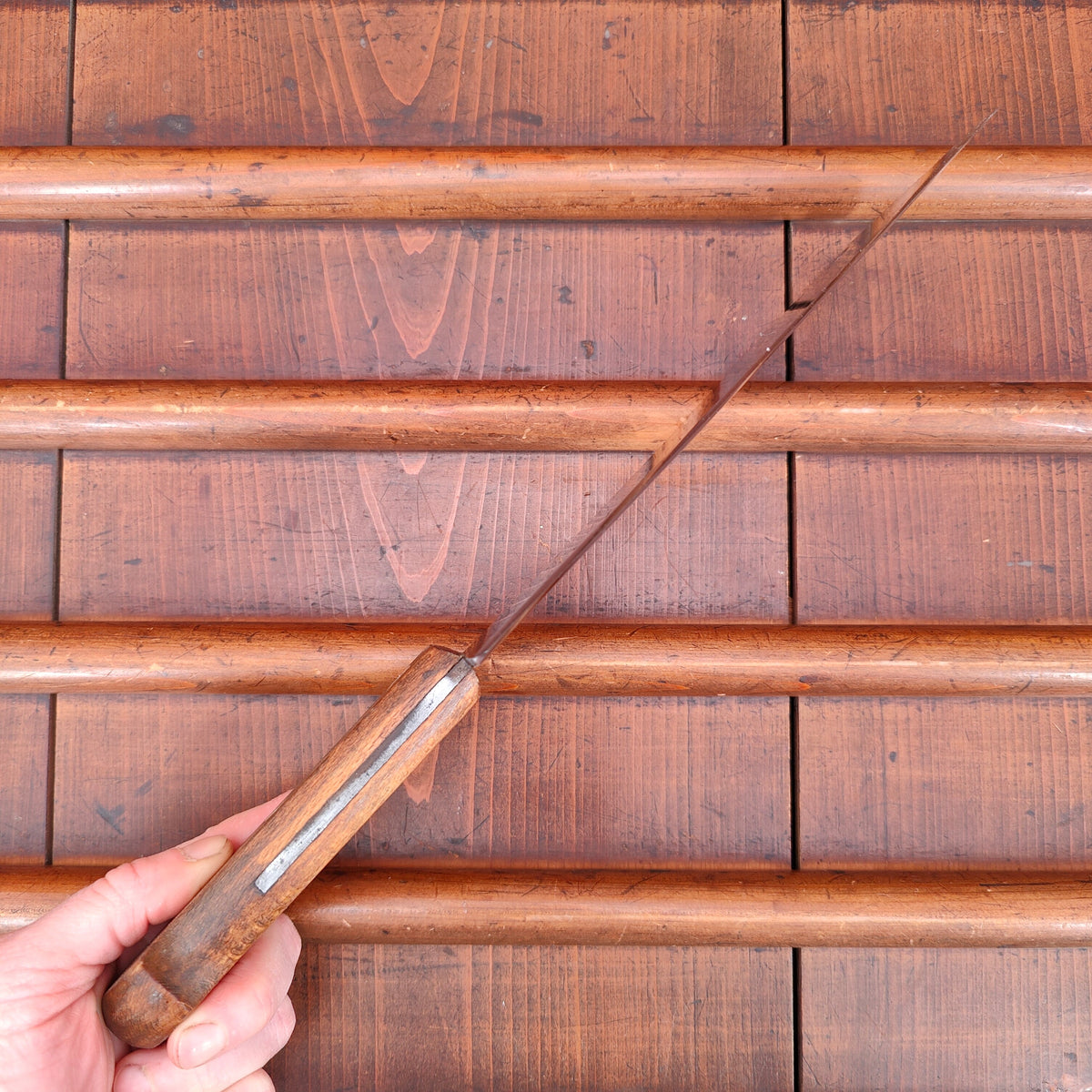 Bourgade 7" Cleaver Carbon Steel Rosette Rivets 1930's-50's? 10oz