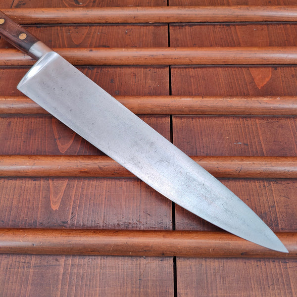 K Sabatier Jeune 12" Chef Knife Carbon Steel 1960's from Thiers