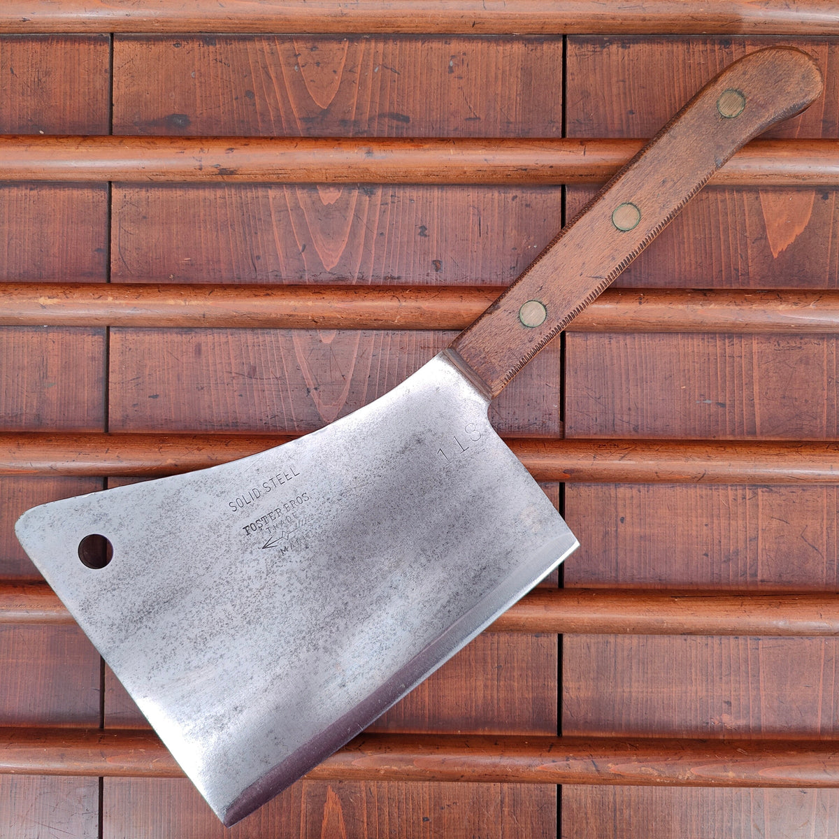 Foster Bros 8” Cleaver 118 Solid Steel Carbon 46oz