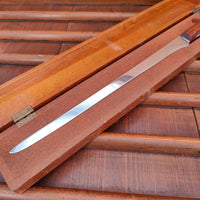 KA-BAR 11.75" Semi Flex Epicure Slicer Chrome Plated Carbon Steel with Box 1940s-50s