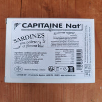 Capitaine Nat' Sardines with Organic Peppers and Chilli - 115g