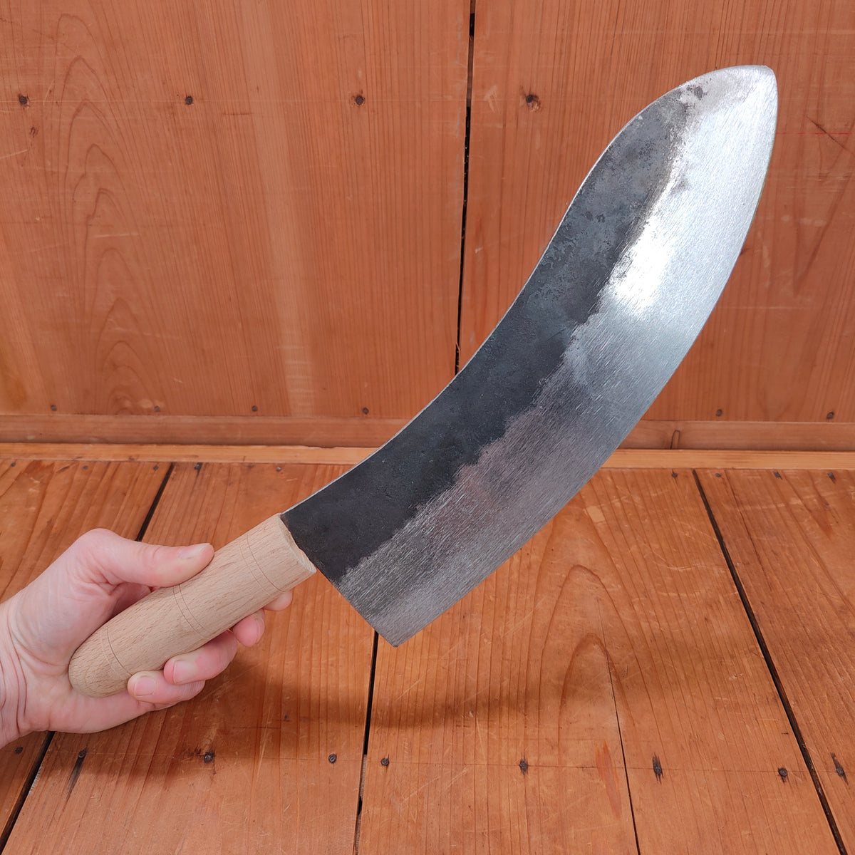 Mincing Knife, Adana Kebap Knife,Meat Knife,Carbon Steel,Leight