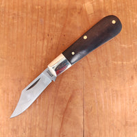 A Wright & Son 3 1/2" Barlow Pocket Knife Carbon Steel Ebony