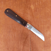 A Wright & Son 3 1/2" Barlow Tackler Pocket Knife Carbon Steel Ebony