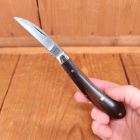 A Wright & Son 3 4/5" Ettrick Pocket Knife Carbon Steel Ebony
