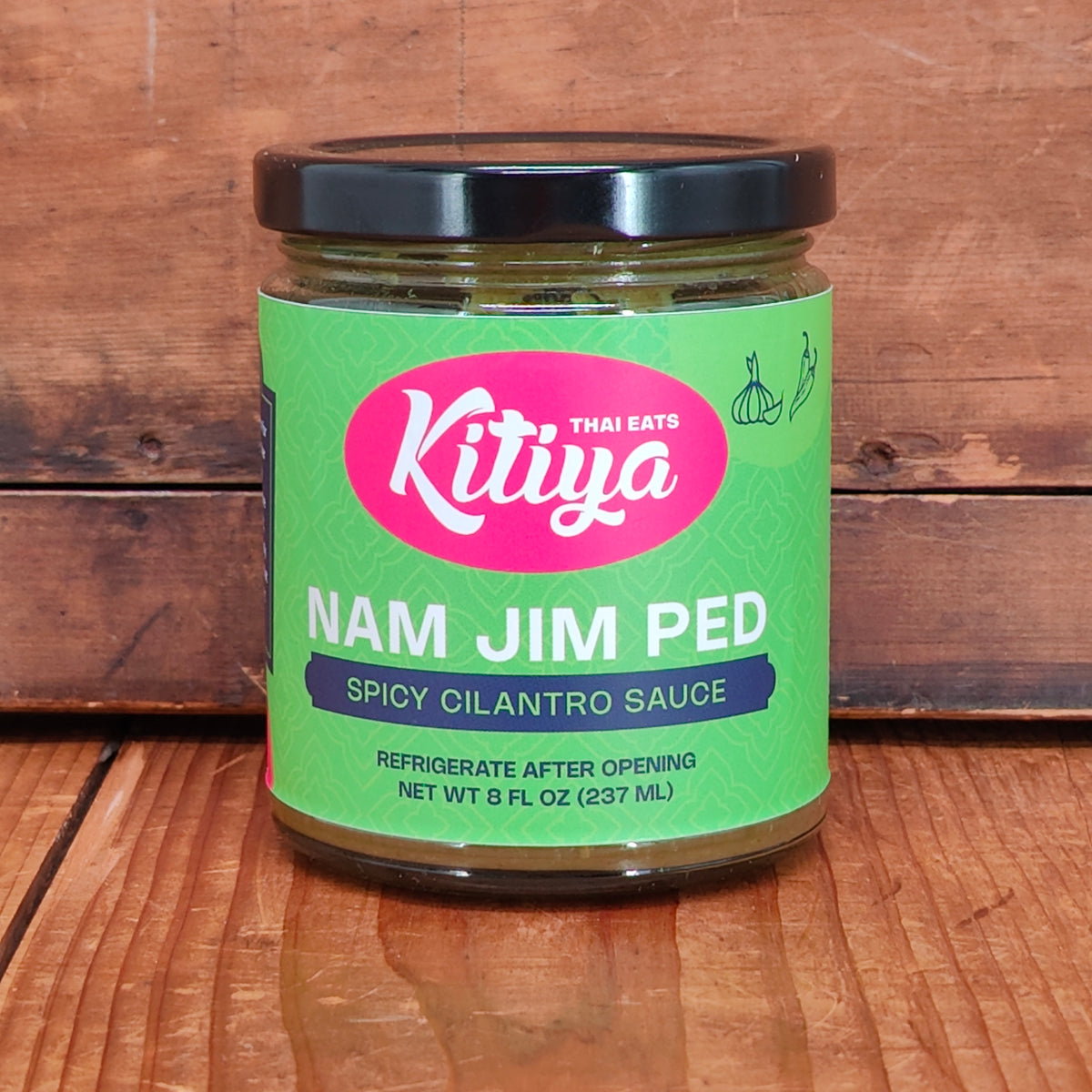 Kitiya Nam Jim Ped Spicy Cilantro Sauce - 8floz