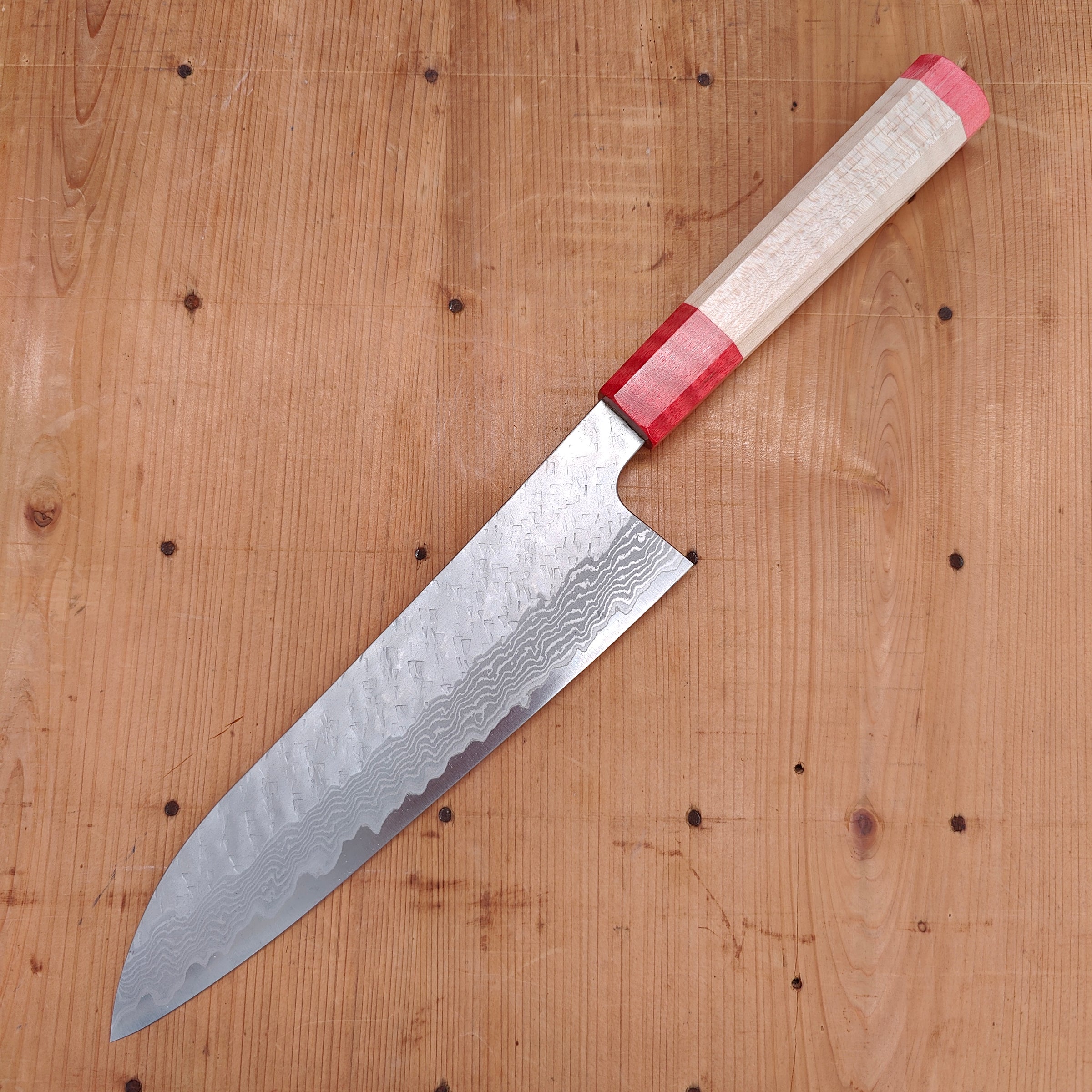 Hammered Finish Gyuto Japanese Knife: 210 mm, NIGARA