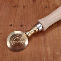 Pasta Cutting Wheel with Brass Single Smooth Blade