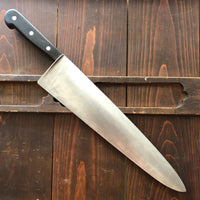 J A Henckels 14" Chef Knife Carbon Steel 1950's Solingen
